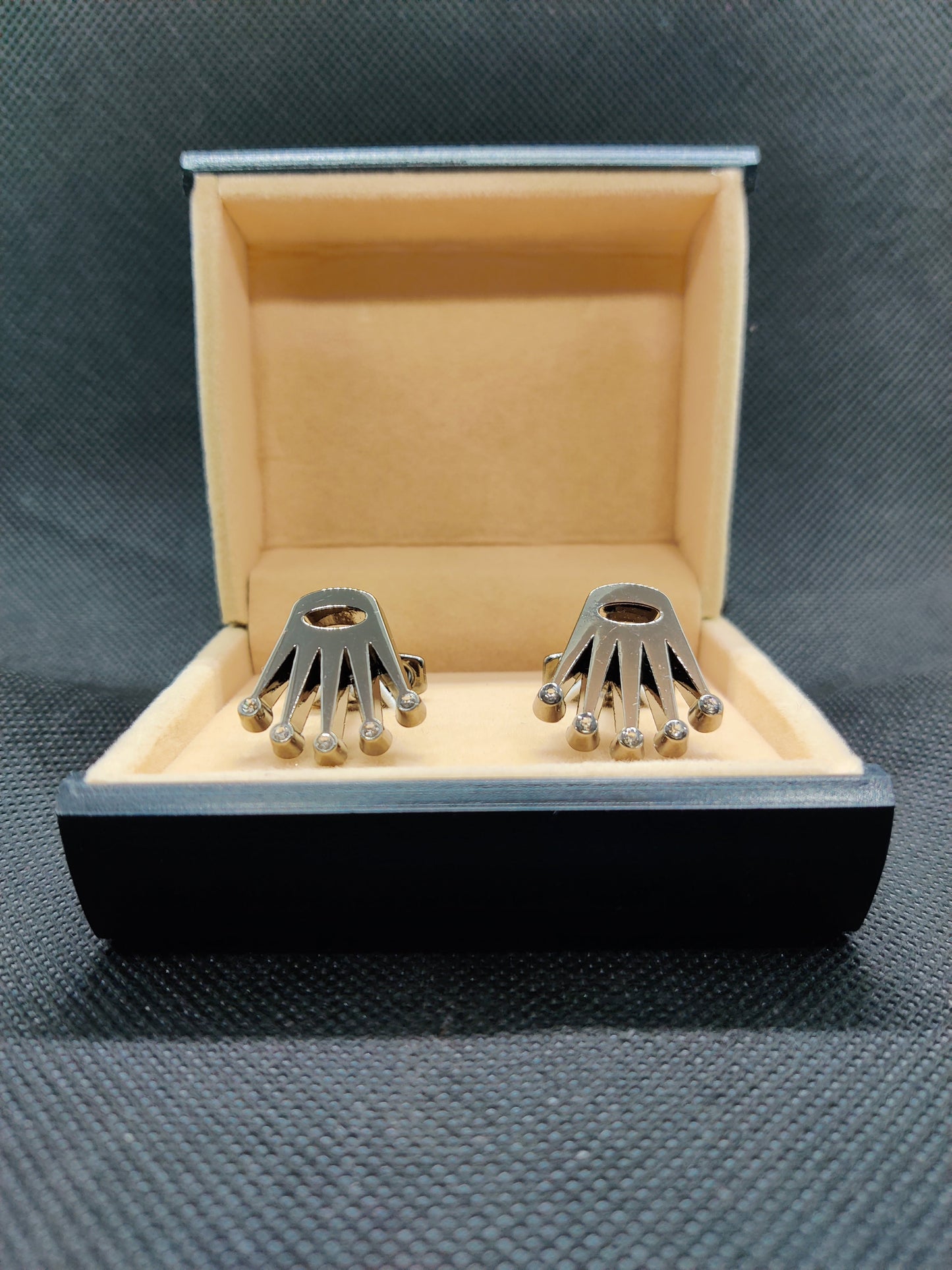 ROLEX CUFFLINKS (METALLIC BLACK)